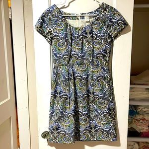 J Crew paisley dress with pockets